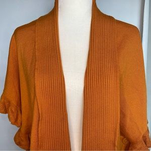 Joseph A orange wrap/poncho great condition size XL